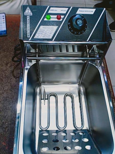 6.0 LITER DEEP FRYER NEW ELECTRIC STAINLESS STEEL FRYING MACHINE 2500W 11