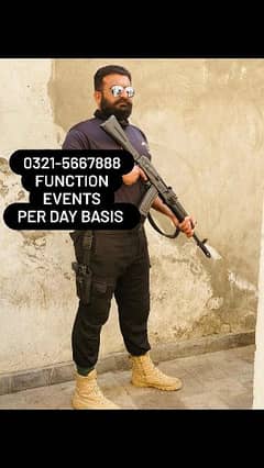 SECURITY GUARDS COMMANDOS FOR EVENTS FUNCTION PER DAY MONTHLY BASIS 0