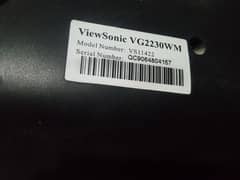 22inch View sonic Branded LED lines hy. CHECKING WARRANTY. 03122810637