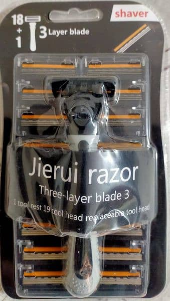 Men razor shaving three layer imported blade 0