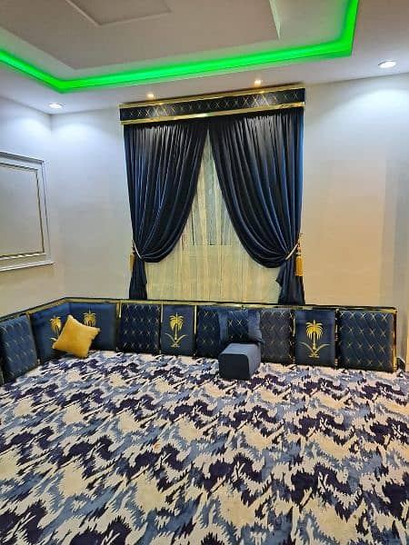 Majlis, curtain, sofa set, 03002280913 5