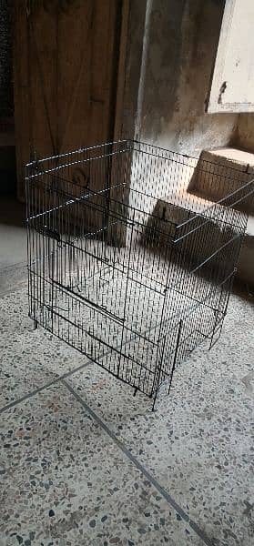 birds cage 1.5 /2.5 full ready cage with all accessories colour black 5