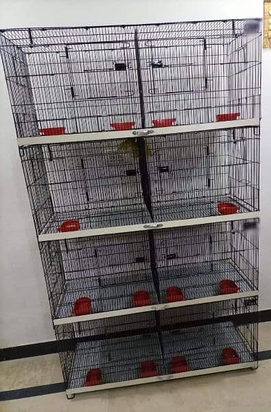 birds cage 1.5 /2.5 full ready cage with all accessories colour black 12