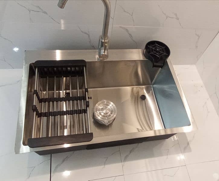 Imported Class Kitchen Sink 6045 (18×24) Stainless Steel 3