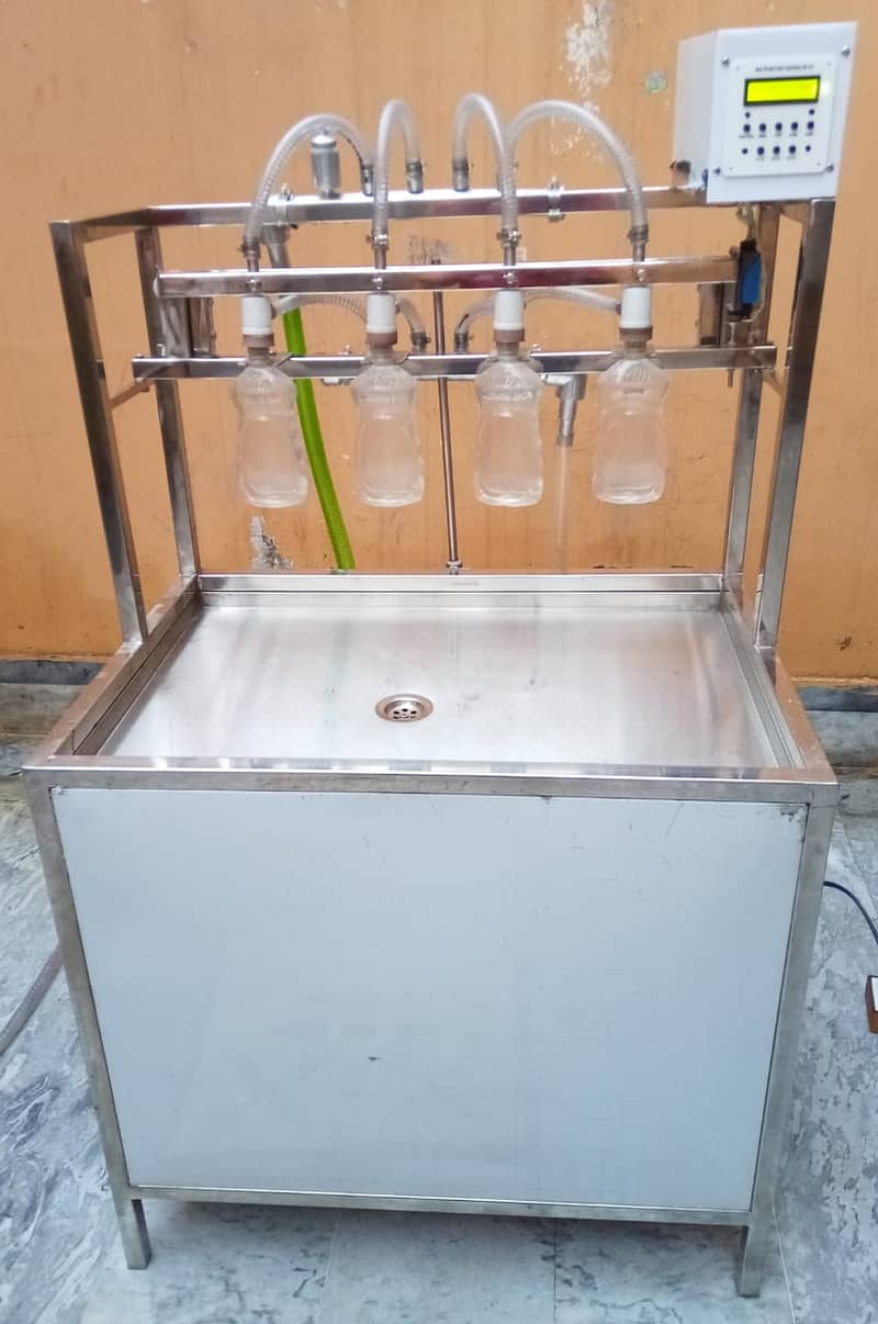 Semi Auto Bottle Filling Water Milk Juice Vinegar Liquid oil Machine 4