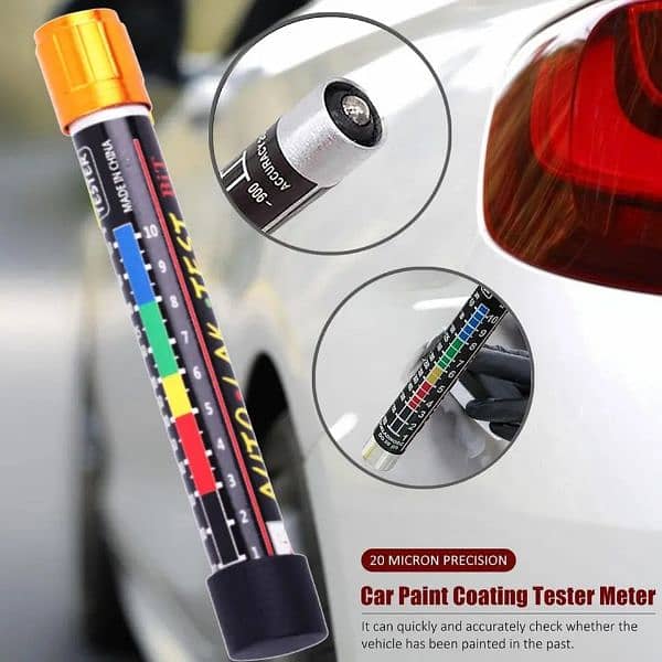 Car Paint Thickness Tester Meter Auto Lak Test Bit Golden Cap 2