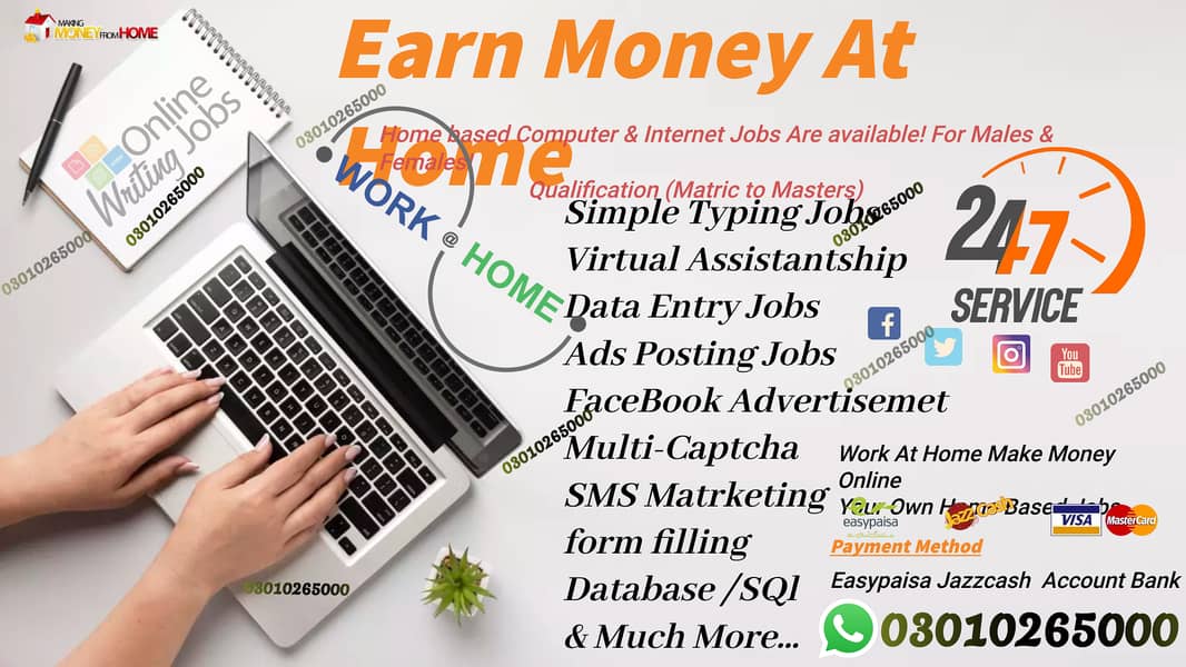 Good offer the best online Data entry job to earn extra cash at home 1