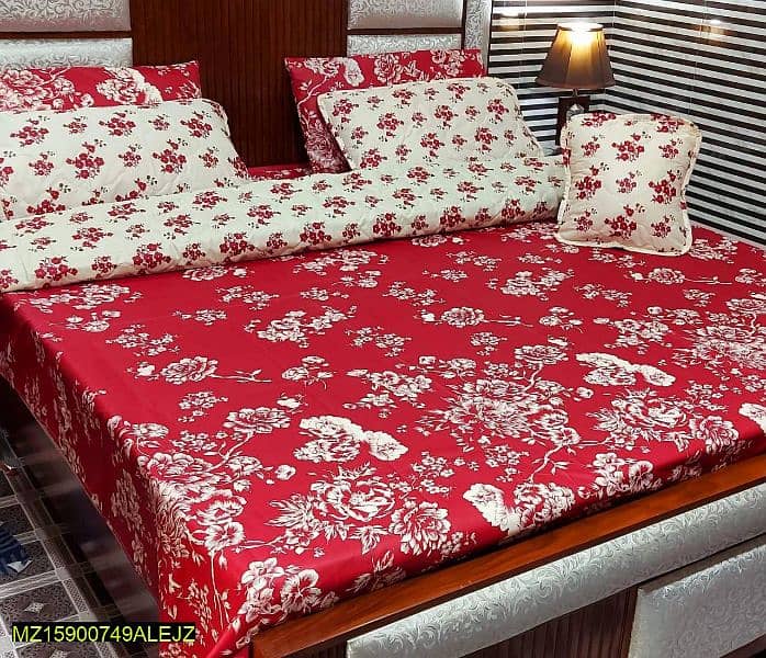 7 pcs Double Bed Digital Print Comforter set 1