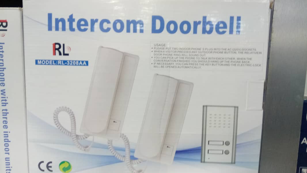 New Home door intercom door phone bell electric lock open 1