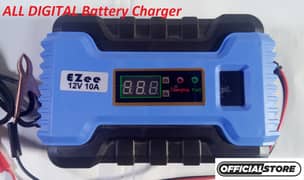 All DIGITAL Universal Car Battery Charger 10A 12V Automatic 3 Phase Co