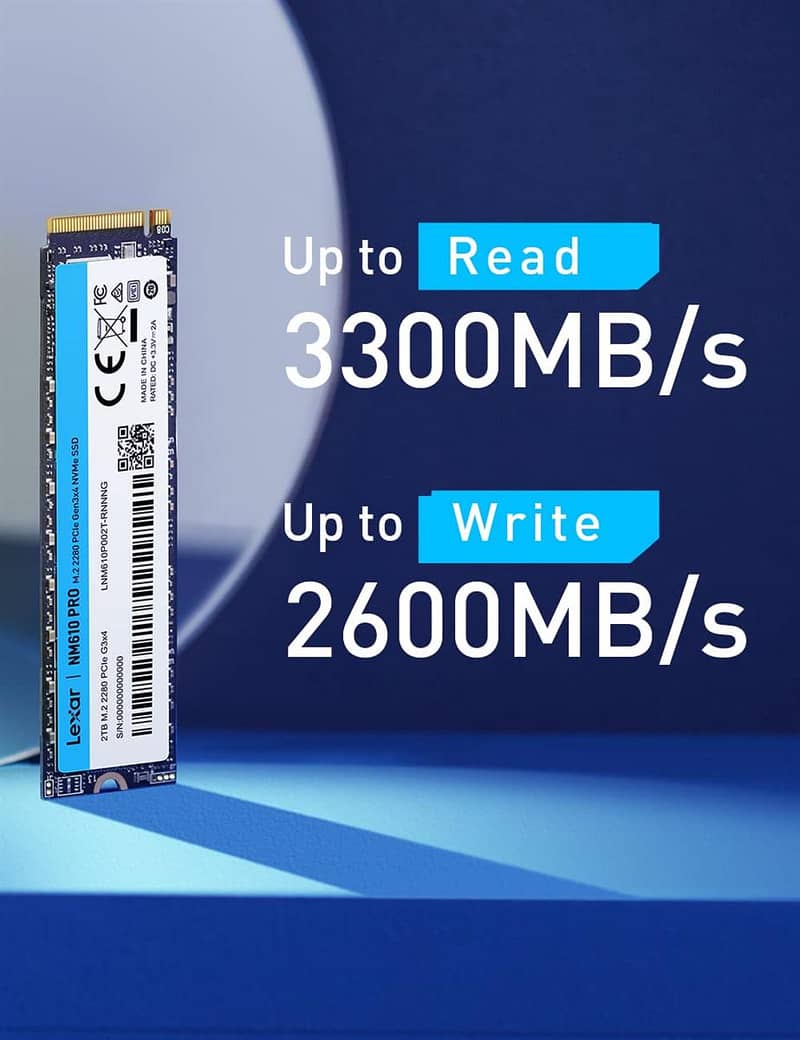 Lexar NM610 Pro 1TB NVMe M. 2 SSD 0