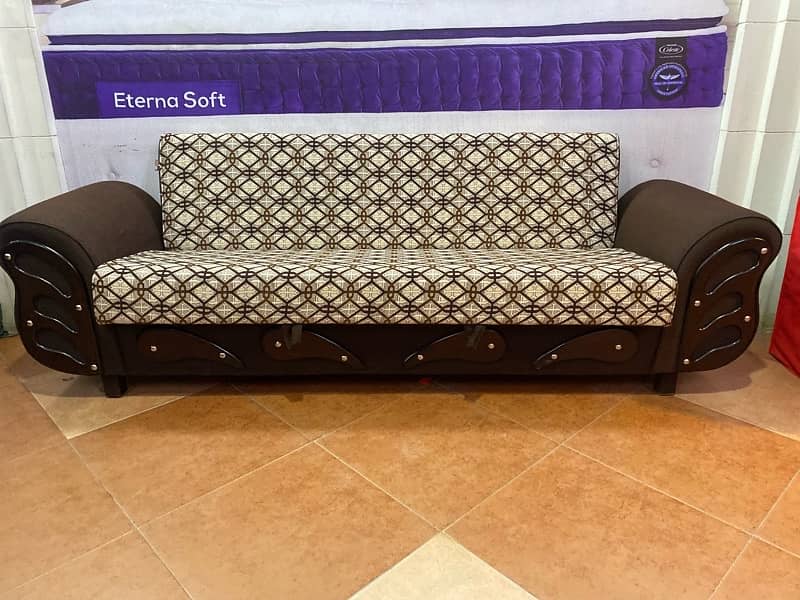 sofa cum bed (2in1)(sofa + bed)(Molty foam )(10 years warranty ) 14