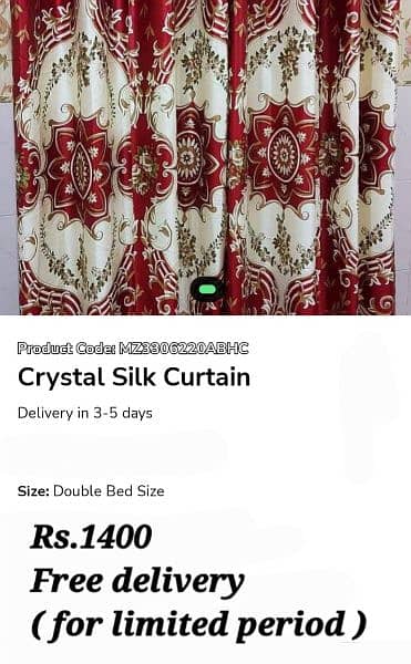 Beautiful  Curtains  ( Free home delivery ) 5