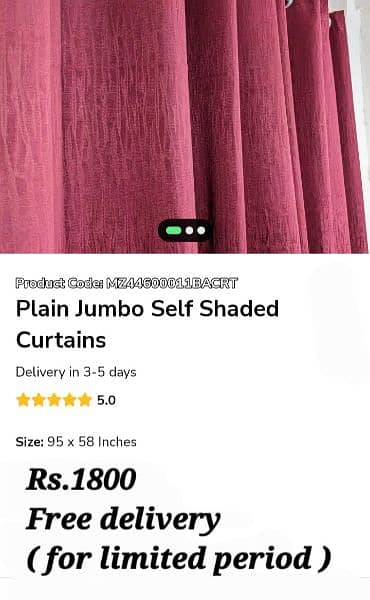 Beautiful  Curtains  ( Free home delivery ) 15