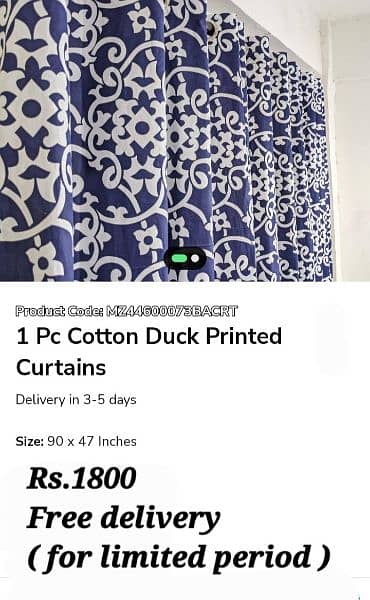 Beautiful  Curtains  ( Free home delivery ) 7