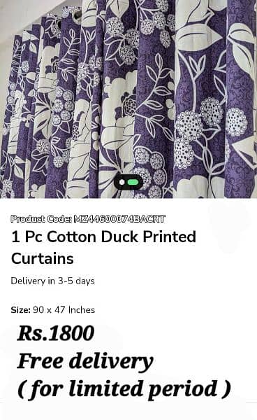 Beautiful  Curtains  ( Free home delivery ) 19