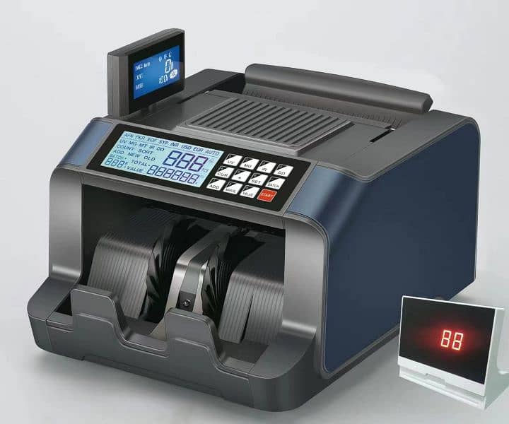 SM-2100D2 Cash counting machine,99.9% Fake note detect, packet Counter 1