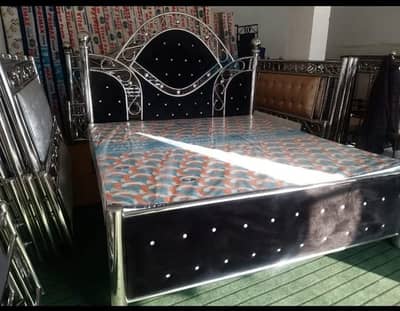 Stainless Steel double Bed Furniture