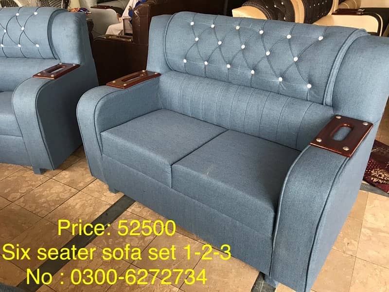Six seater sofa sets with 10 years warranty 16