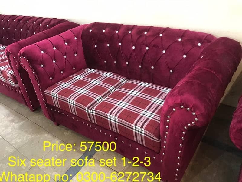 Six seater sofa sets with 10 years warranty 17