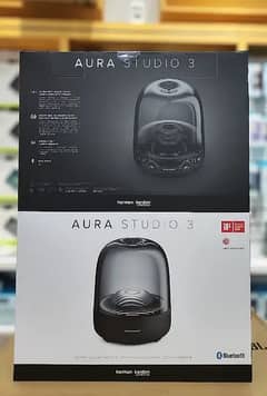Harman Kardon Aura Studio 3 Bluetooth Waterproof Speaker Black New.
