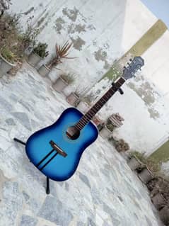 Brand New Jumbo Blue Color Guitar