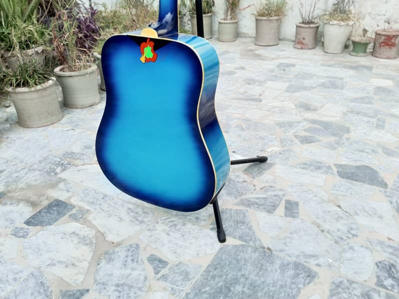 Brand New Jumbo Blue Color Guitar 13