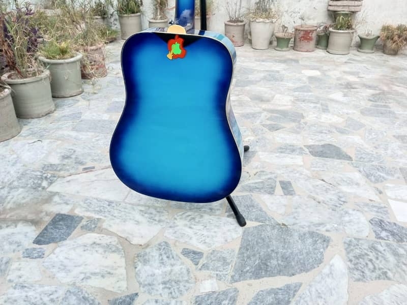 Brand New Jumbo Blue Color Guitar 16