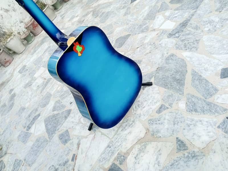 Brand New Jumbo Blue Color Guitar 18