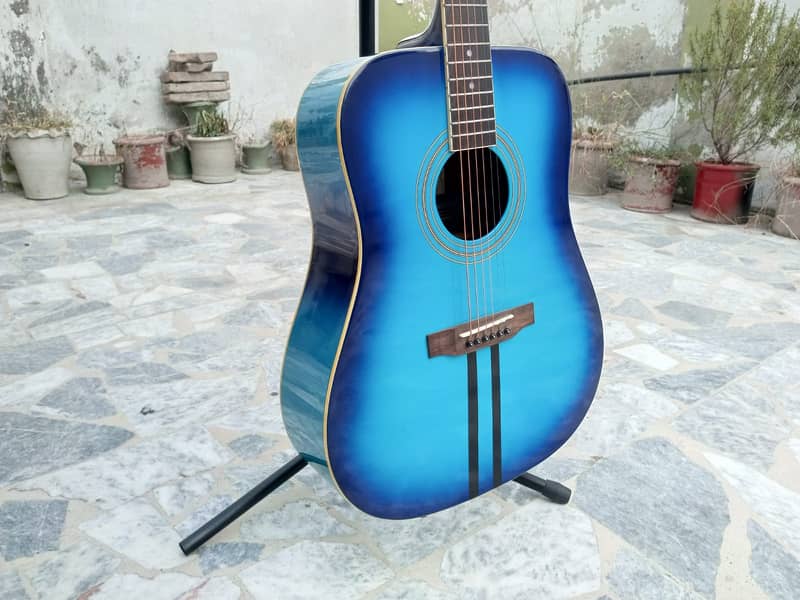 Blue Jumbo Guitar 3