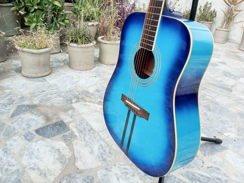 Blue Jumbo Guitar 4