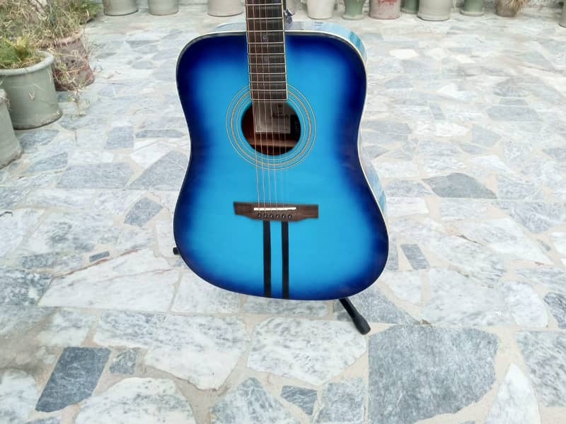 Blue Jumbo Guitar 5