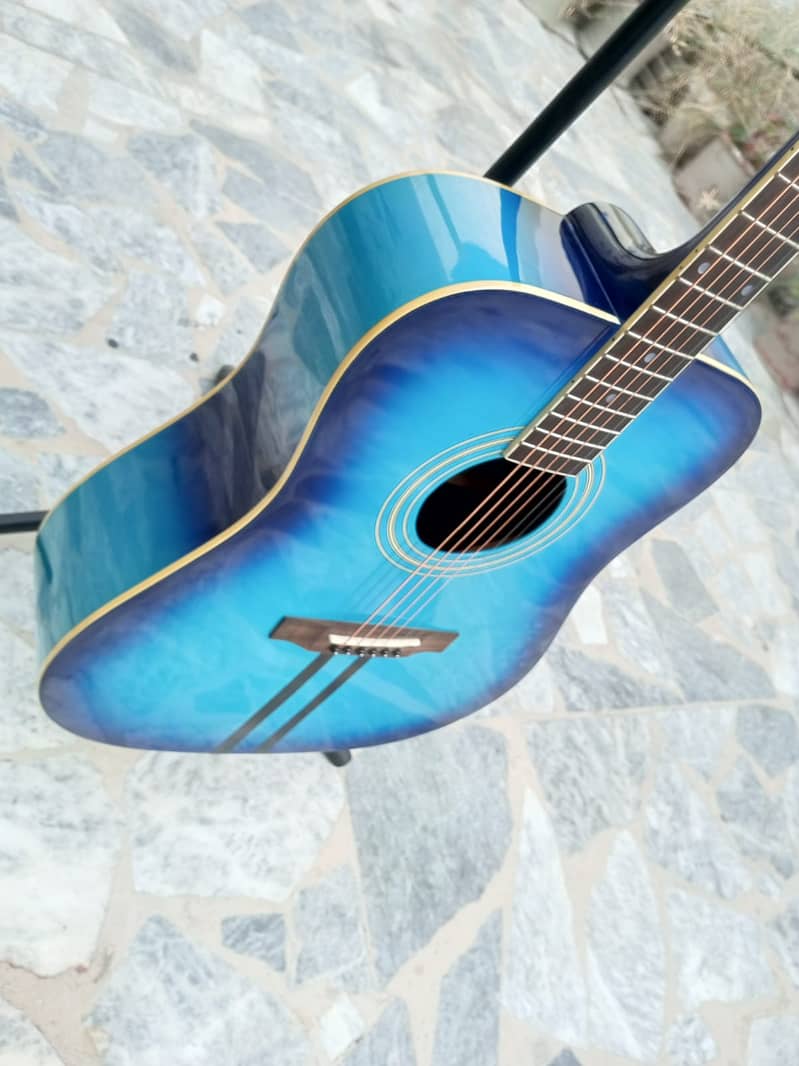 Blue Jumbo Guitar 7