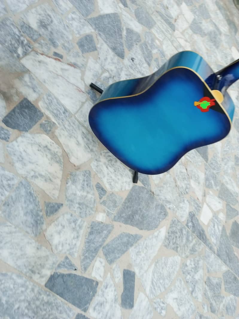 Blue Jumbo Guitar 16