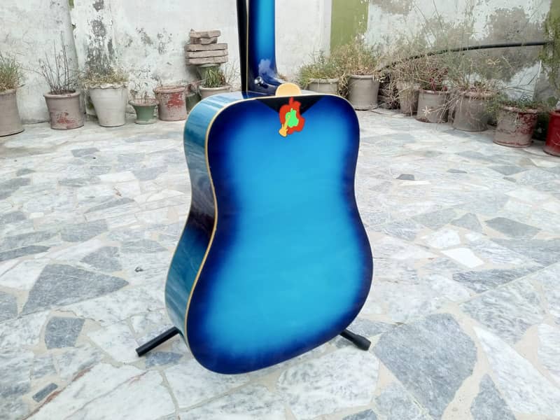 Blue Jumbo Guitar 18
