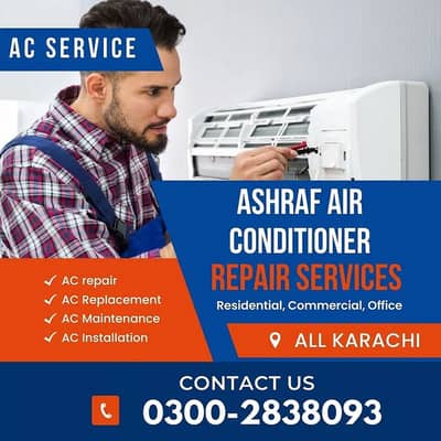 Ac service reparing 03002838093