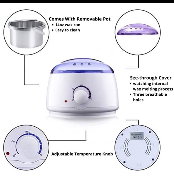 Wax Heater Non Stick Quality  100 Voltage  For Hair Removal 2