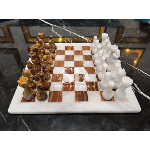Marble Chess Set | unique handcrafted chess set | 2