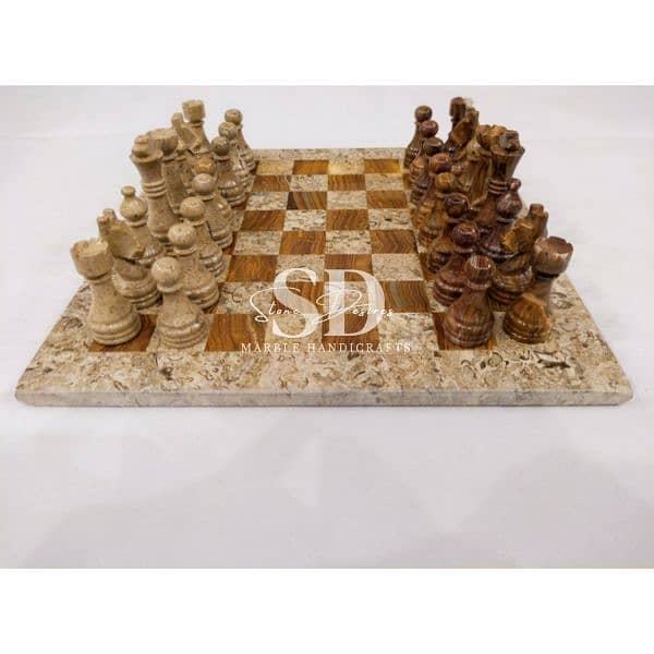 Marble Chess Set | unique handcrafted chess set | 3