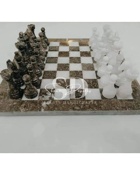 Marble Chess Set | unique handcrafted chess set | 5