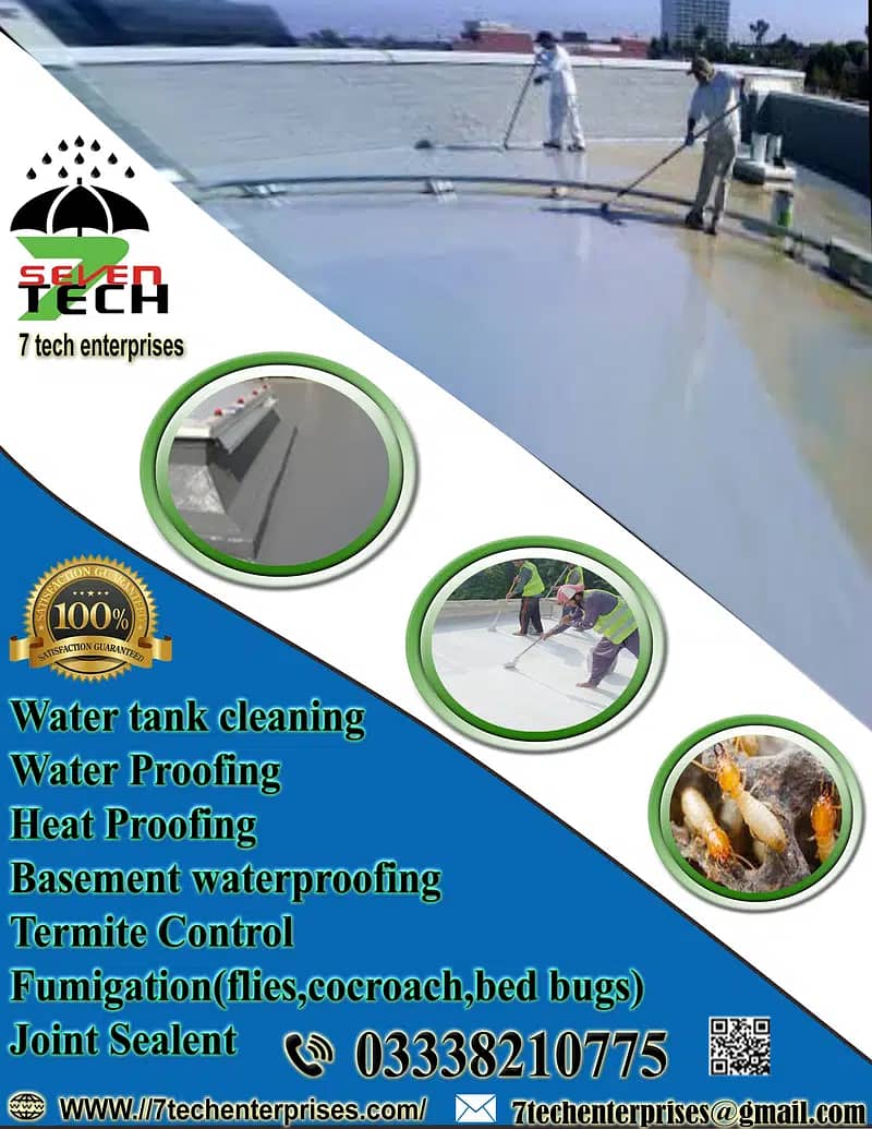 waterproofing heat proofing water tank cleaning basement waterproofing 2