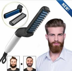 Beard comb straightener