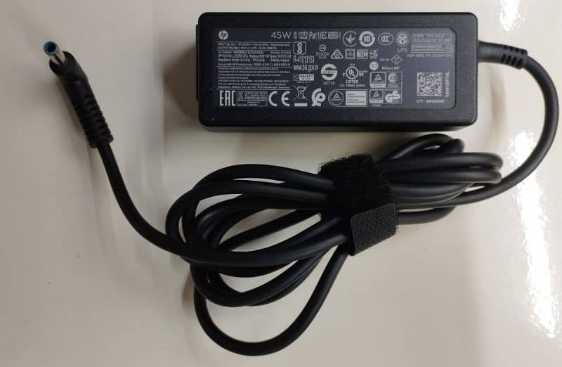 HP laptop charger 45w blue pin original 3