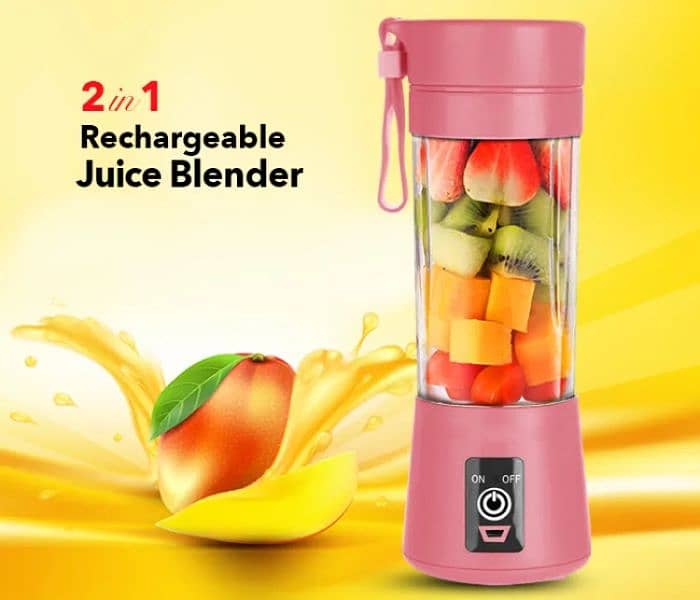 Rechargeable Glass Juicer Blender portable bottle 1