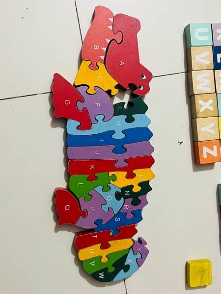 wooden blocks and stuff toys 1