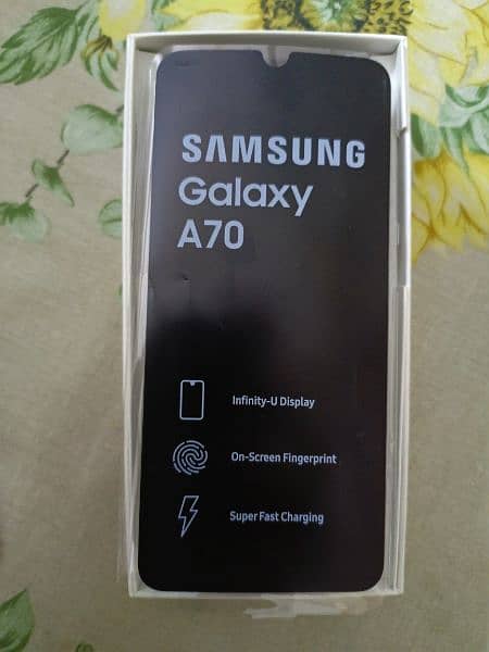Samsung A70 Black Colour Pta Approved with charger & cable in Box 6