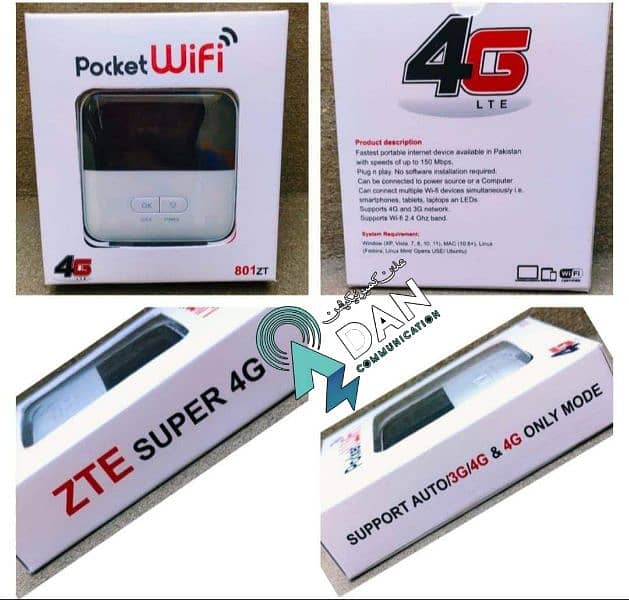 ZTE Pocket WiFi 801ZT UNLOCKED ALL NETWORKS 4