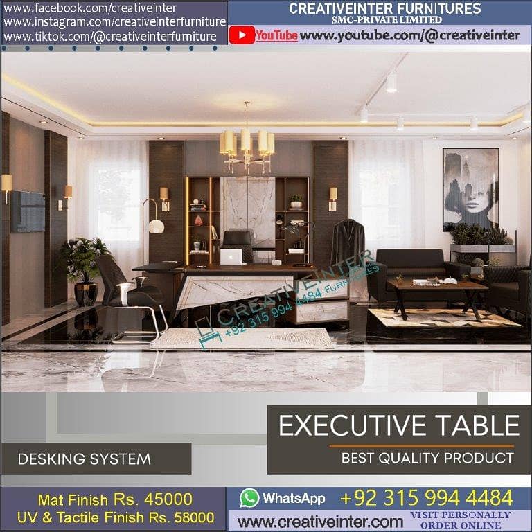 Office table Executive Chair Conference Reception Manager Table Desk 16