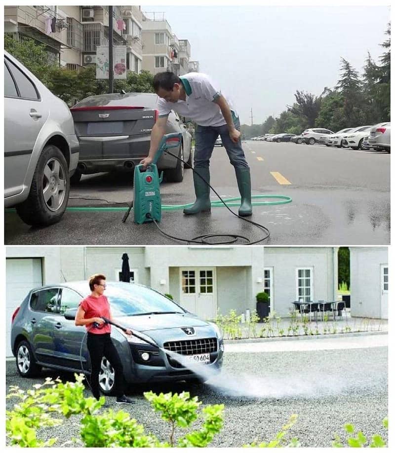 New) TOTAL Brand High Pressure Car Washer - 130 Bar 10