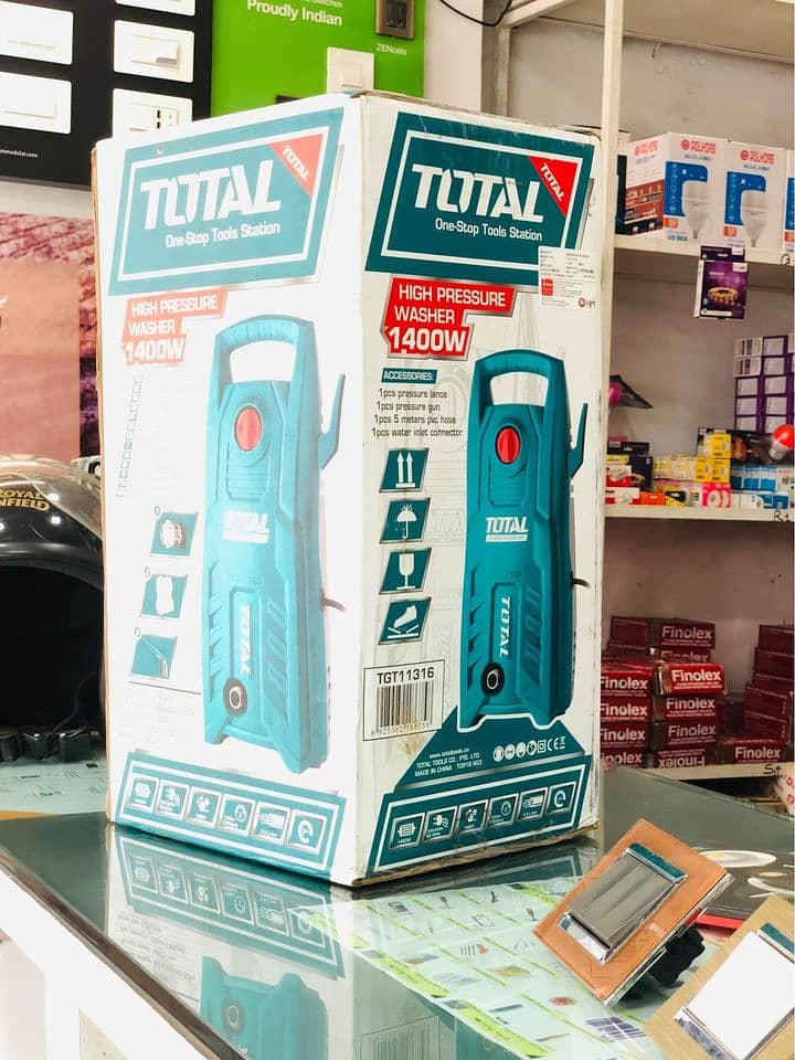 New) TOTAL Brand High Pressure Car Washer - 130 Bar 12